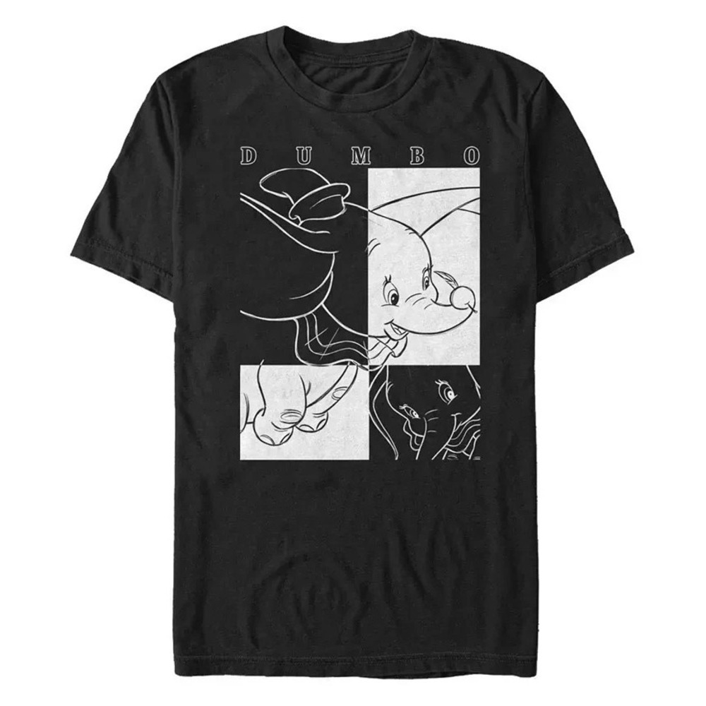 New Zuni Sportwear T- Shirt Men's Medium Black Dumbo Contrast Short Sleeve